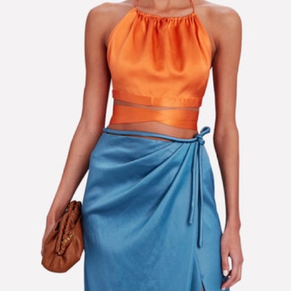 Harmur silk halter top